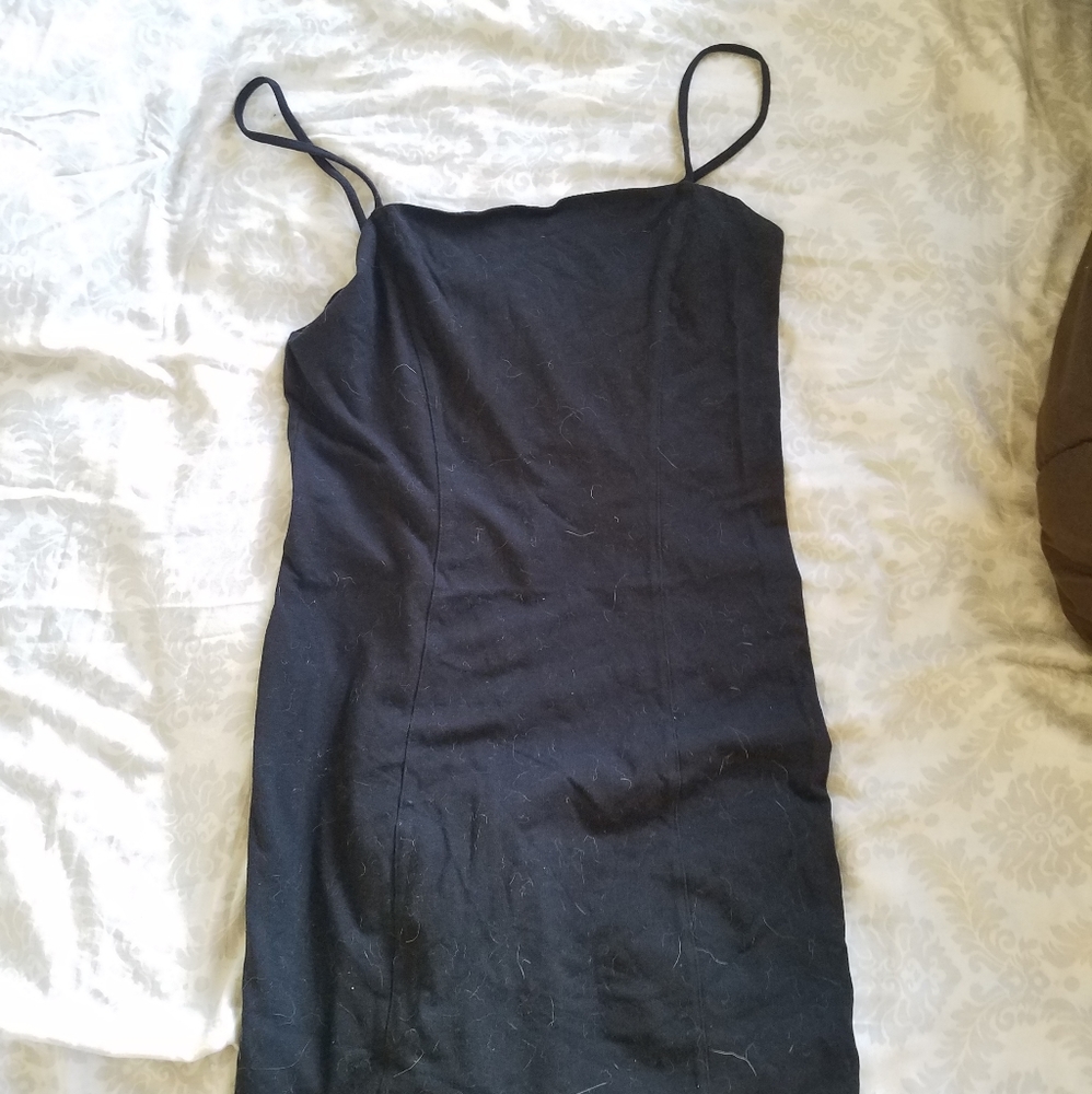 Black mini dress